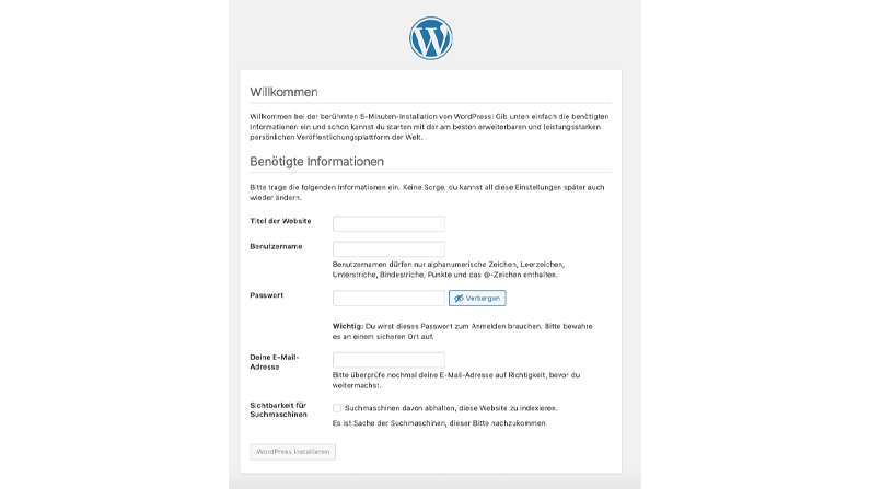 Wordpress Installation3